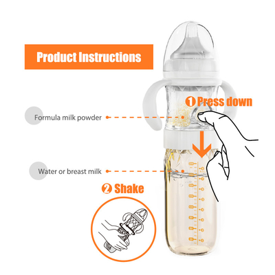 العتيقة PPSU الحليب متعددة الوظائف الطفل زجاجة شفافة المغذية الطبيعية