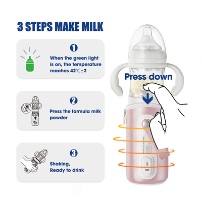 زجاجة رضاعة زجاجية مضادة للمغص من ترافل 5 في 1 240 مل قابلة للحمل لحديثي الولادة