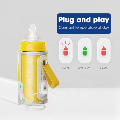 10W ترموستات 42 درجة السفر الحليب زجاجة دفئا بنفايات USB توصيل لتغذية الطفل