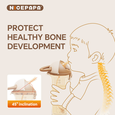 غطاء مُنزلق PPSU Sippy Cup طبيعي وضعية الطفل هدية مضادة للخنق BPA خالية من العض مقاوم للمياه Sippy kids Baby Love