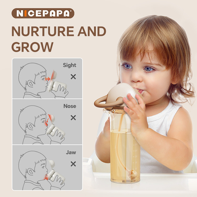 غطاء مُنزلق PPSU Sippy Cup طبيعي وضعية الطفل هدية مضادة للخنق BPA خالية من العض مقاوم للمياه Sippy kids Baby Love