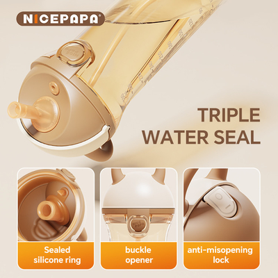 غطاء مُنزلق PPSU Sippy Cup طبيعي وضعية الطفل هدية مضادة للخنق BPA خالية من العض مقاوم للمياه Sippy kids Baby Love
