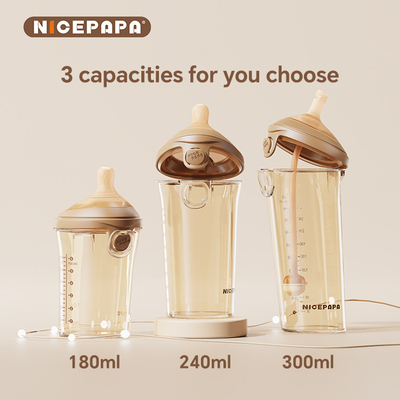 NICEPAPA FLIP-CAP PPSU زجاجة الطفل الاختناق الإنقاذ Biberon 300ML صيغة الطفل حليب الثدي