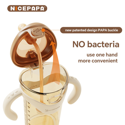 NICEPAPA FLIP-CAP PPSU زجاجة الطفل الاختناق الإنقاذ Biberon 300ML صيغة الطفل حليب الثدي